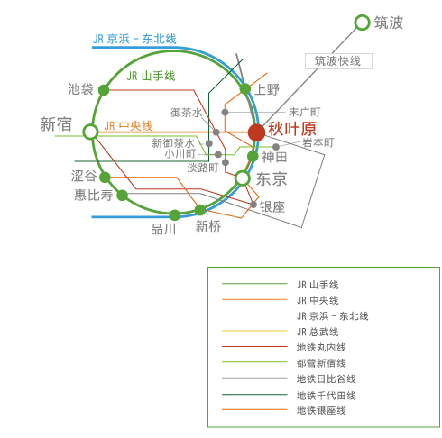 Access Map TRAIN/Limousine BUS from Airport